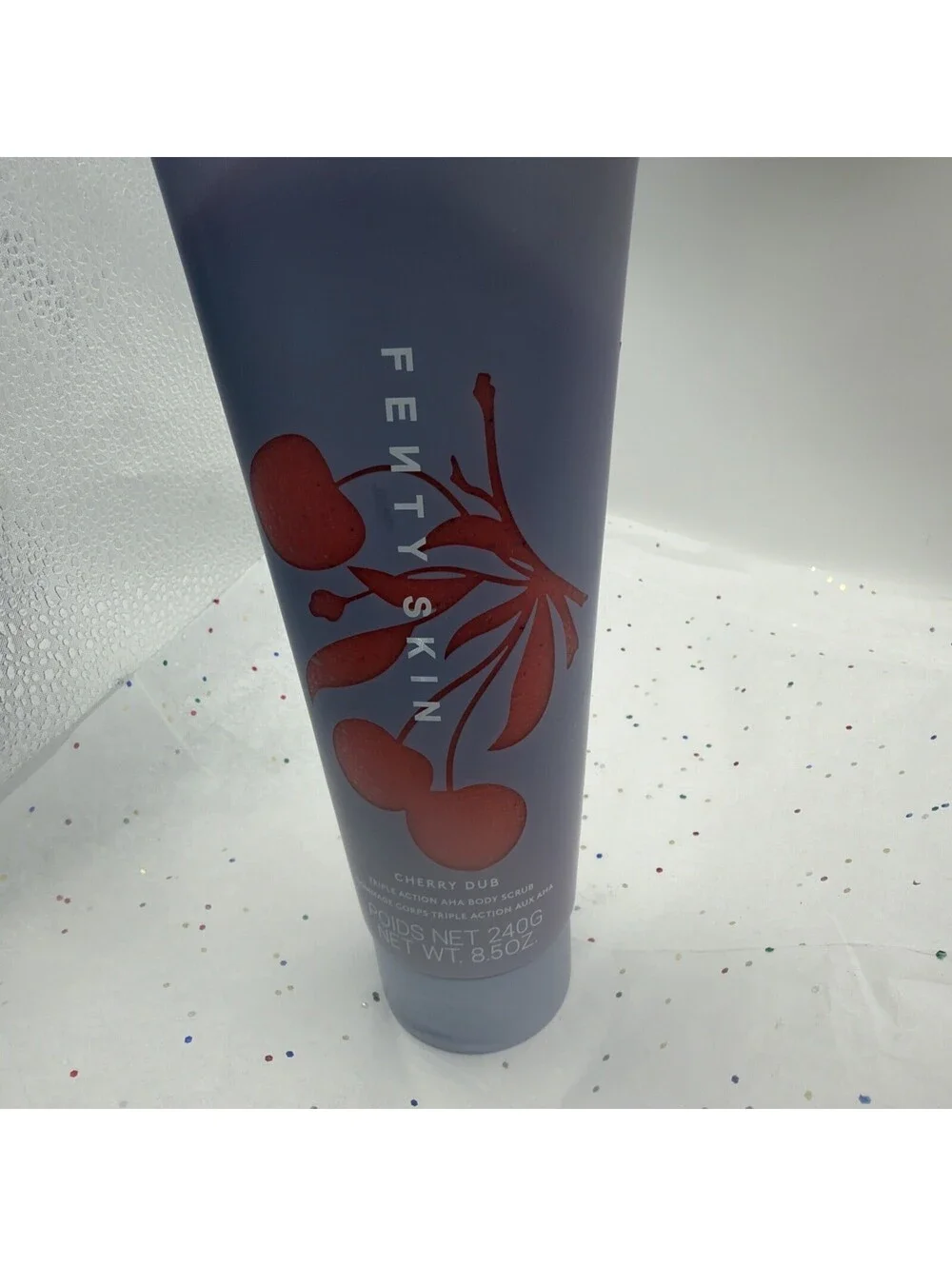 Fenty Skin Cherry Dub Triple Action AHA Body Scrub 8.5oz Exfoliating NEW